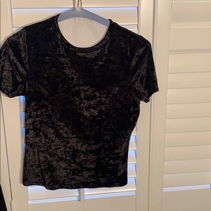 Alice and Olivia black crushed velvet